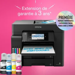 Solution d’impression A4 EcoTank ET-5805 avec Wi-Fi, réservoirs d’encre et fax