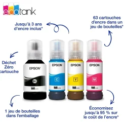 Solution d’impression A4 Wi-Fi EcoTank ET-2955 équipée de réservoirs d’encre, avec jusqu’à 3 ans d’encre inclus
