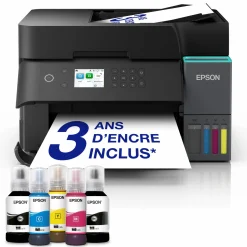 Solution d’impression A4 Wi-Fi EcoTank ET-3950 équipée de réservoirs d’encre, avec jusqu’à 3 ans d’encre inclus