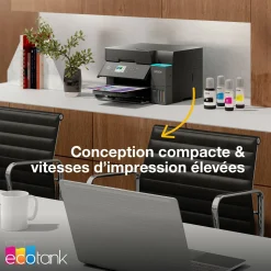 Solution d’impression A4 Wi-Fi EcoTank ET-3950 équipée de réservoirs d’encre, avec jusqu’à 3 ans d’encre inclus