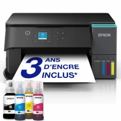 Solution d’impression A4 Wi-Fi EcoTank L4360 équipée de réservoirs d’encre, avec jusqu’à 3 ans d’encre inclus