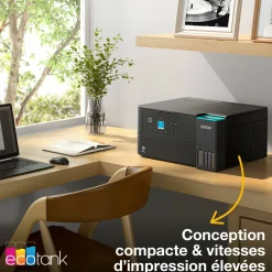 Solution d’impression A4 Wi-Fi EcoTank ET-2950 équipée de réservoirs d’encre, avec jusqu’à 3 ans d’encre inclus