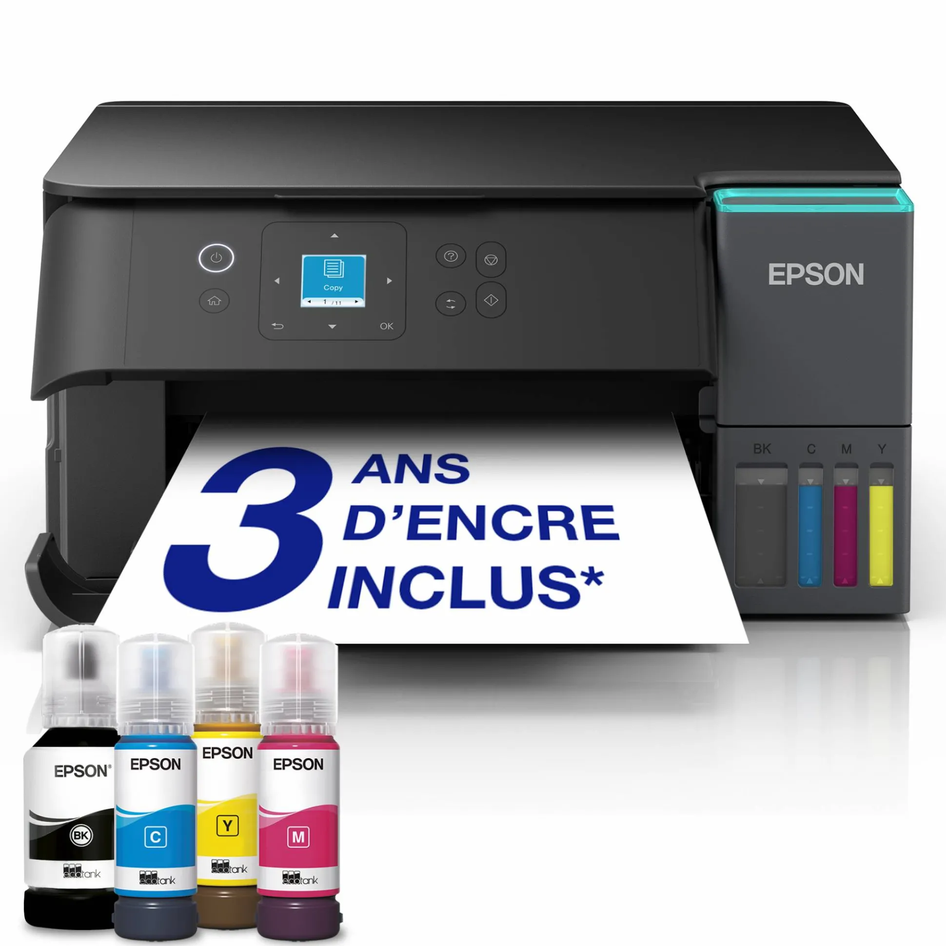 Solution d’impression A4 Wi-Fi EcoTank ET-2950 équipée de réservoirs d’encre, avec jusqu’à 3 ans d’encre inclus