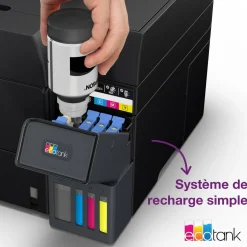Solution d’impression A4 Wi-Fi EcoTank ET-4955 équipée de réservoirs d’encre, avec jusqu’à 3 ans d’encre inclus