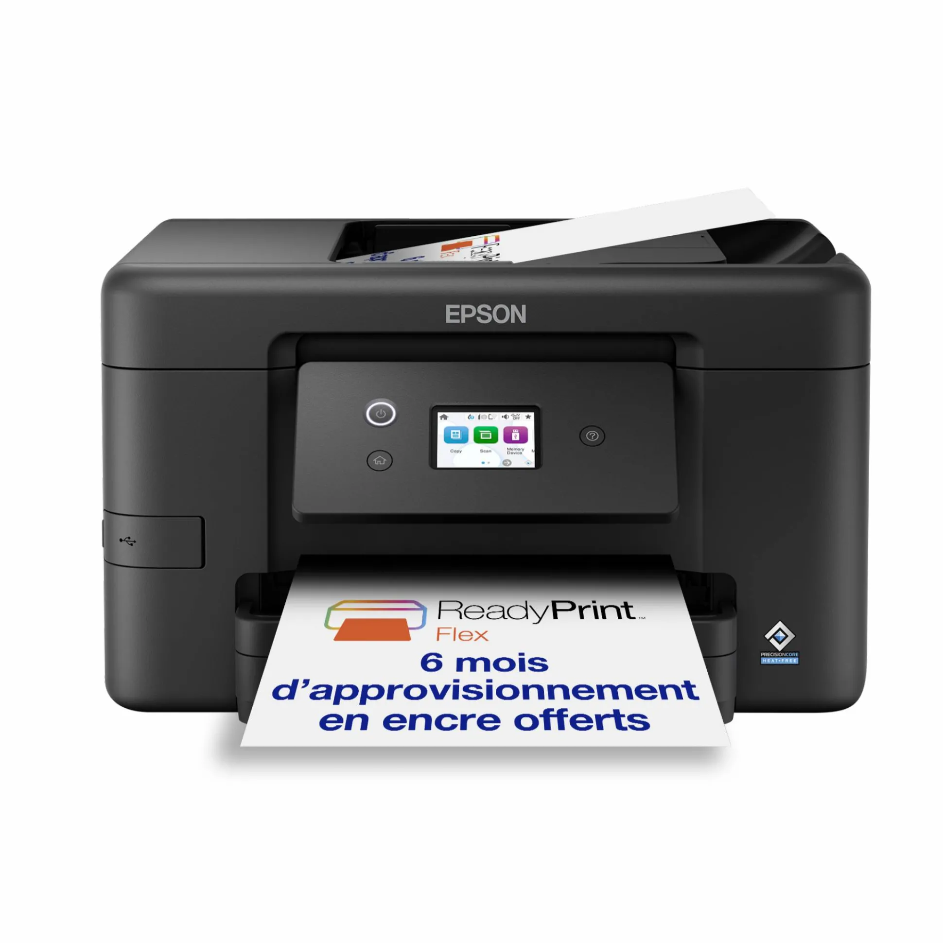 Solution d’impression Jet d’Encre A4 sans fil WorkForce Pro WF-3920 et 6 mois d’approvisionnement en encre offerts avec l’abonnement à ReadyPrint*