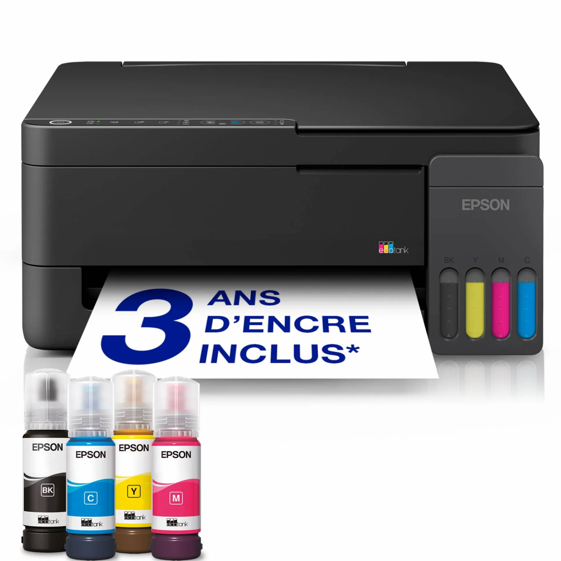 Solution d’impression multifonction A4 Wi-Fi et AirPrint EcoTank ET-2915 équipée de réservoirs d’encre, avec jusqu’à 3 ans d’encre inclus