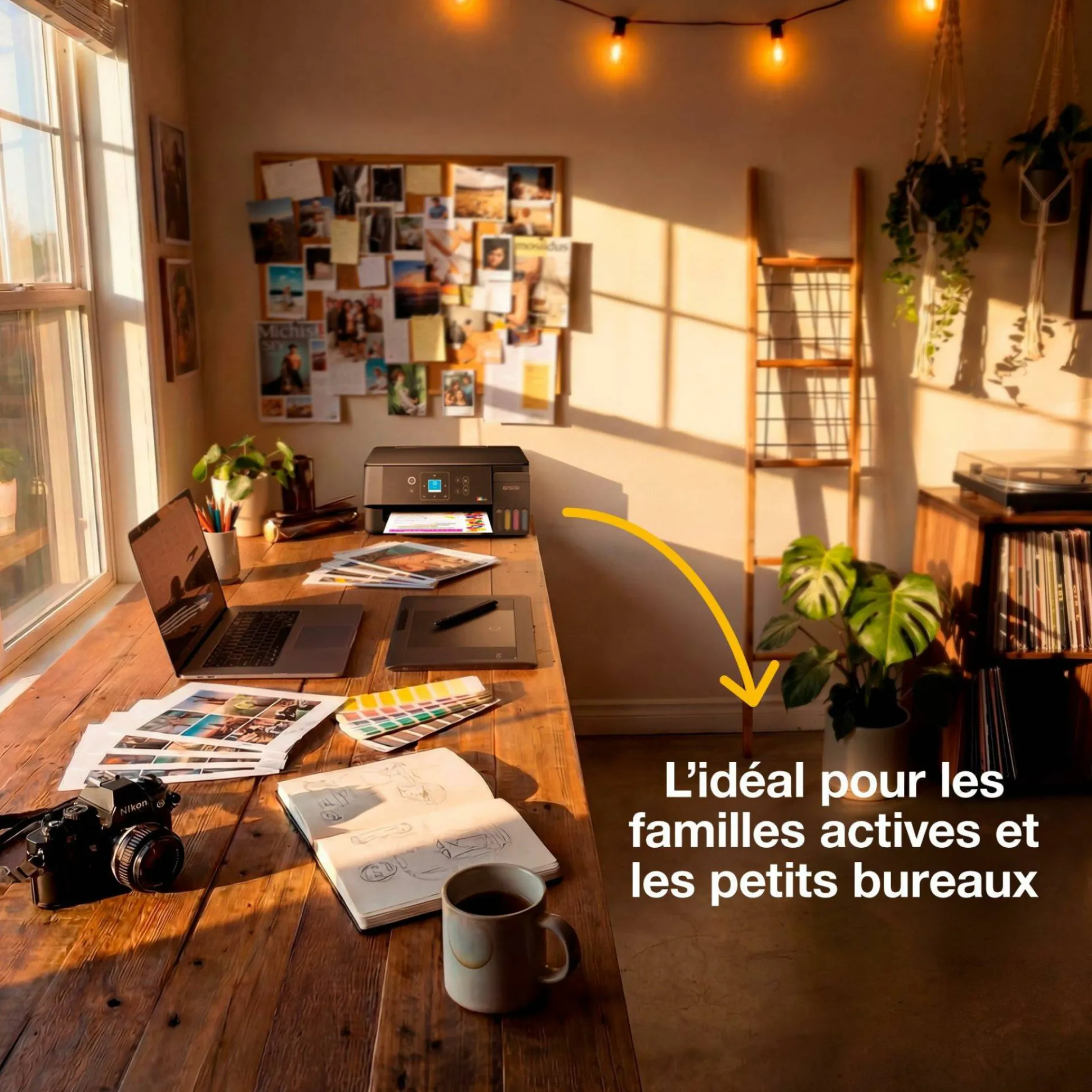 Solution d’impression multifonction A4 Wi-Fi et AirPrint EcoTank ET-2920 équipée de réservoirs d’encre, écran LCD et jusqu’à 3 ans d’encre inclus