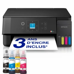 Solution d’impression multifonction A4 Wi-Fi et AirPrint EcoTank ET-2920 équipée de réservoirs d’encre, écran LCD et jusqu’à 3 ans d’encre inclus