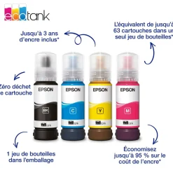 Solution d’impression multifonction A4 Wi-Fi et AirPrint EcoTank ET-2910 équipée de réservoirs d’encre, avec jusqu’à 3 ans d’encre inclus