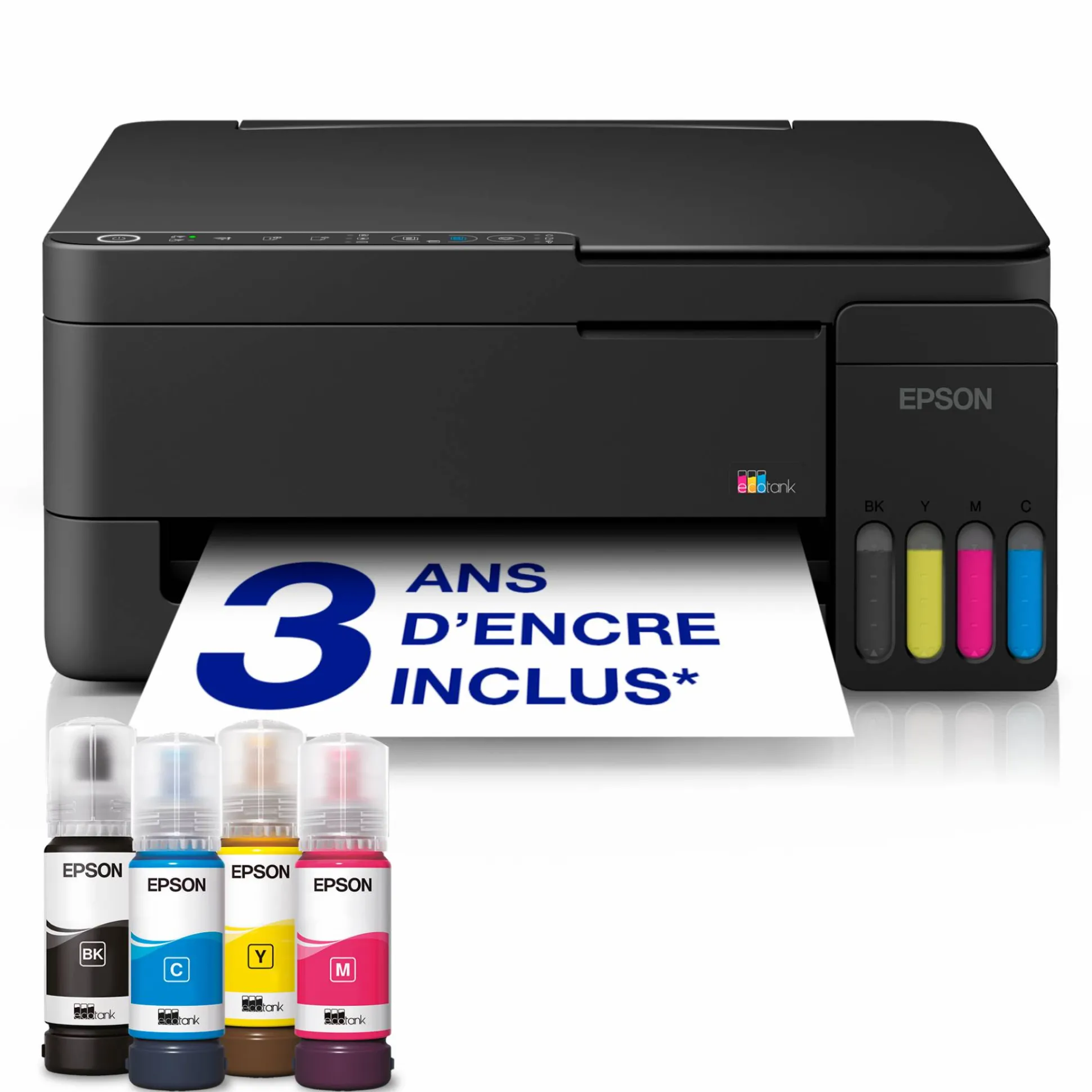 Solution d’impression multifonction A4 Wi-Fi et AirPrint EcoTank ET-2912 équipée de réservoirs d’encre, avec jusqu’à 3 ans d’encre inclus