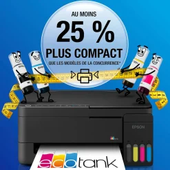 Solution d’impression multifonction A4 Wi-Fi et AirPrint EcoTank ET-2911 équipée de réservoirs d’encre, avec jusqu’à 3 ans d’encre inclus