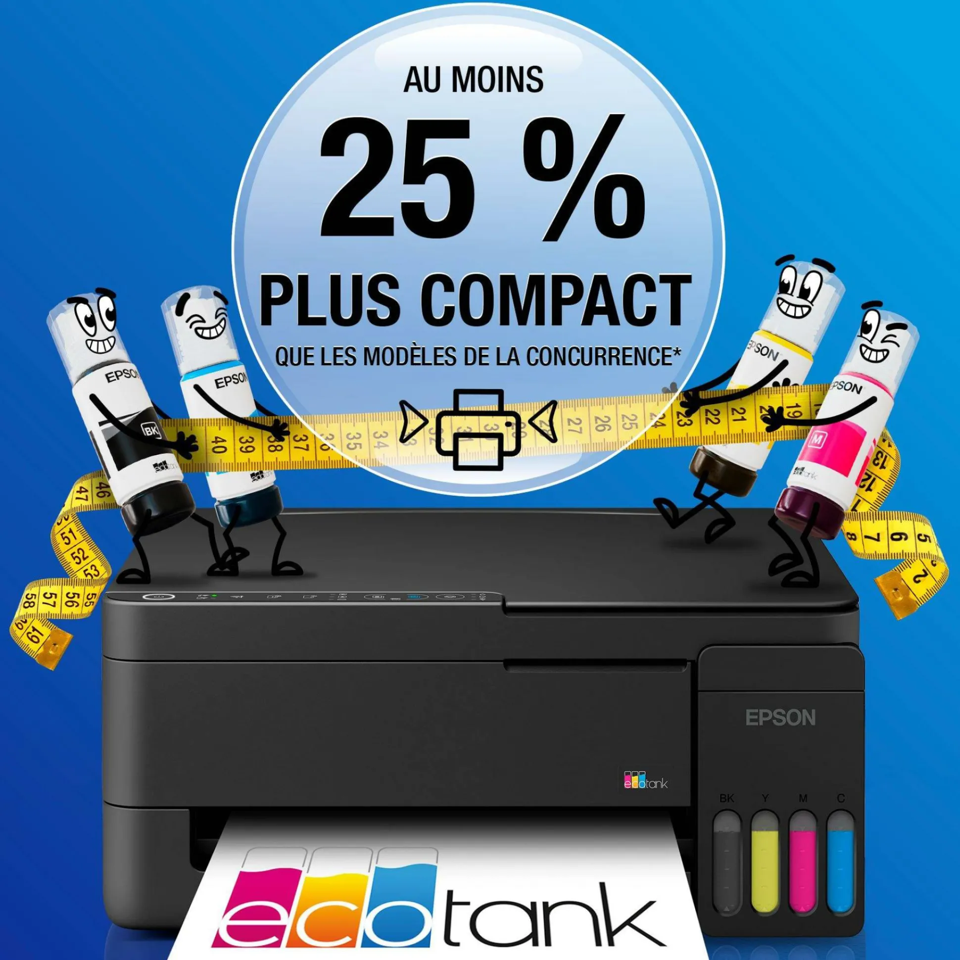 Solution d’impression multifonction A4 Wi-Fi et AirPrint EcoTank ET-2914 équipée de réservoirs d’encre, avec jusqu’à 3 ans d’encre inclus