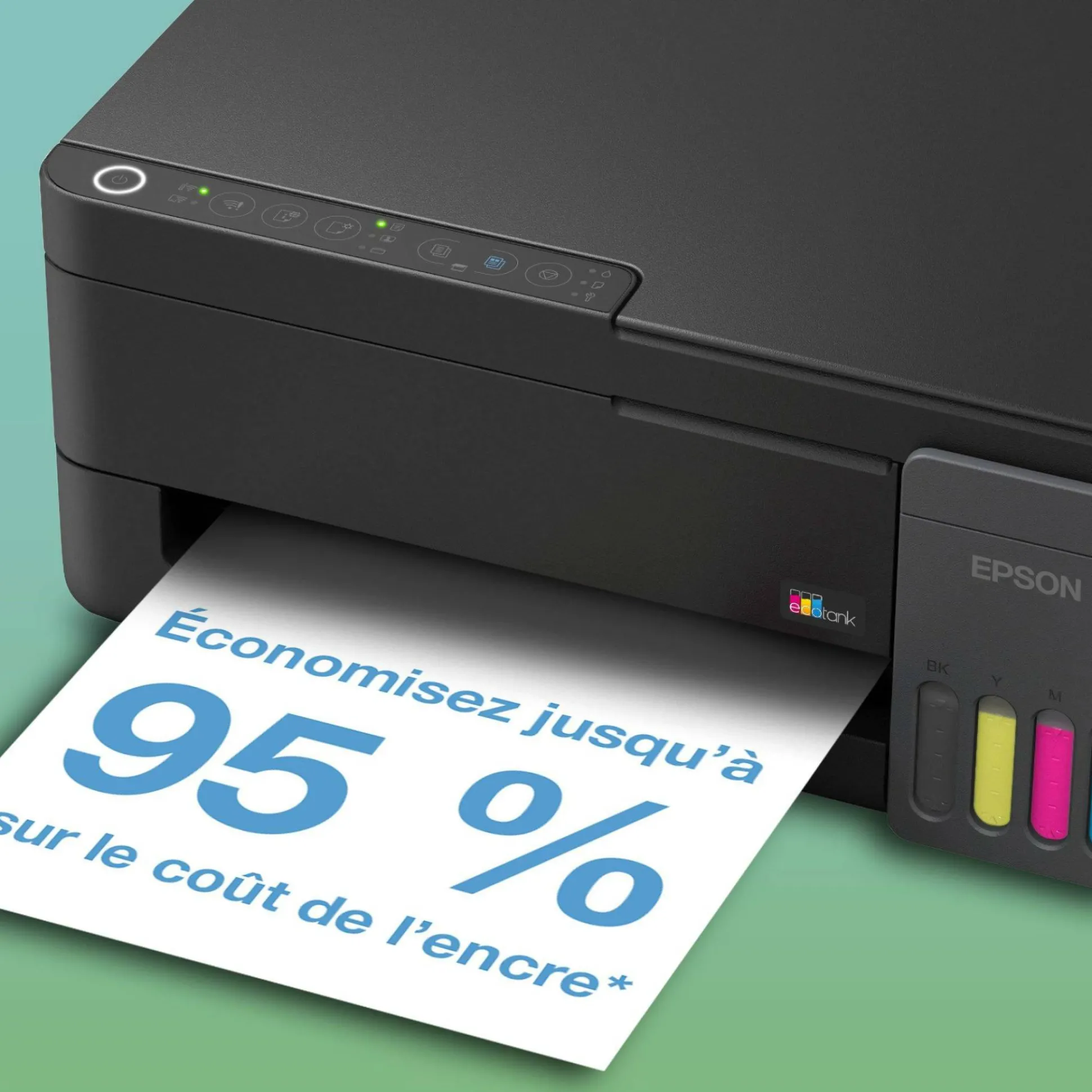 Solution d’impression multifonction A4 Wi-Fi et AirPrint EcoTank ET-2916 équipée de réservoirs d’encre, avec jusqu’à 3 ans d’encre inclus