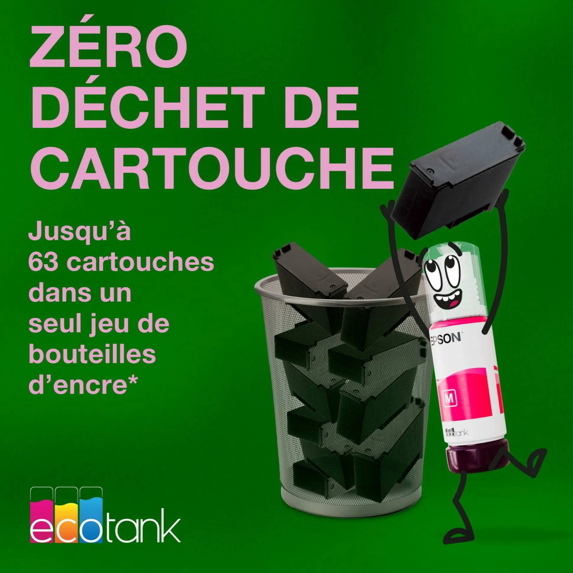 Solution d’impression multifonction A4 Wi-Fi et AirPrint EcoTank L5390 équipée de réservoirs d’encre, d’un écran LCD et d’un chargeur automatique de documents, avec jusqu’à 3 ans d’encre inclus