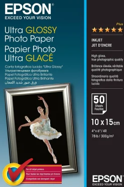 Ultra Glossy Photo Paper, 100 x 150 mm, 300g/m2, 50 Sheets